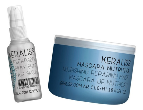 Keraliss Mascara Nutritiva + Serum Reparador + Ziploc