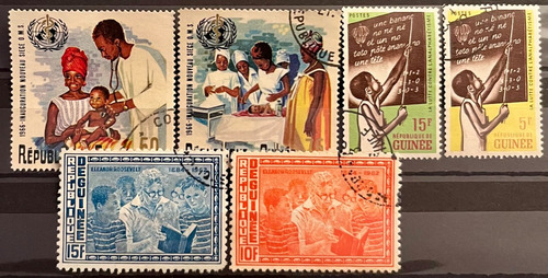 Guinea - Lote De 6 Sellos - Temas Varios P681