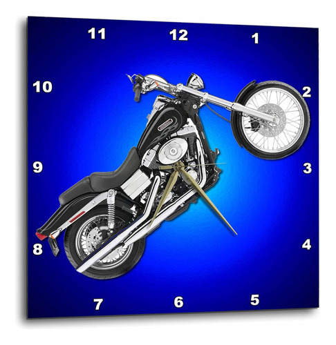 3drose Dpp_3179_2 Reloj De Pared Que Representa La Motocicle