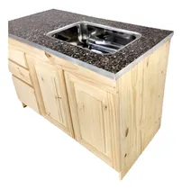 Comprar Mesada Granito 1,22x0,62 P\u002Fdoble + Bajo Mesada Pino 1.20 Mts