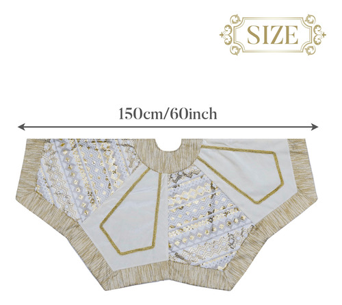 Saia De Árvore De Natal Valery Madelyn 150 Cm Com Design Em