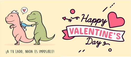 Taza San Valentín 14 De Febrero Regalo Novios T Rex
