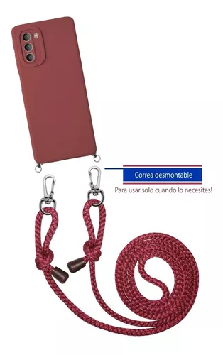 Compre Funda De Silicona Líquida Crossbody Con Correa De Cuerda