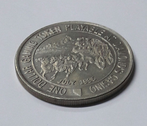 Token De Colección, Diamond's Casino. One Dollar. 1995. (Usado)