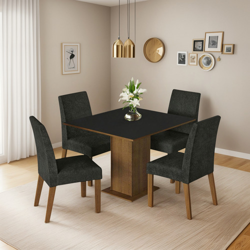 Juego De Comedor Mesa Y 4 Sillas Madesa Oxford Karina Mn