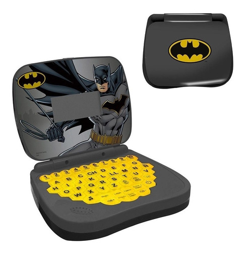 Laptop Cinza Infantil Bilíngue Dc Batman Candide 9041