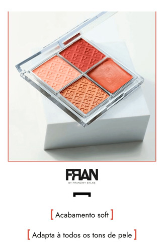 Paleta De Blushes Beach Face 4 Cores Fran By Franciny Ehlke