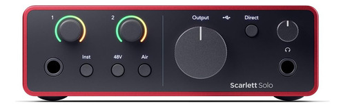 Interfaz Audio Usb Focusrite Scarlett Solo Generation 4 Y Pa