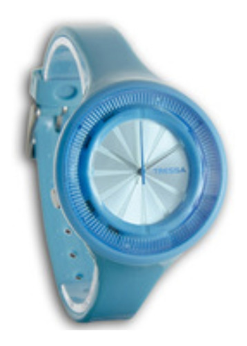 Imagen 4 de 10 de Reloj Tressa Chiara Dama Luz Caucho Acero Resistente Al Agua