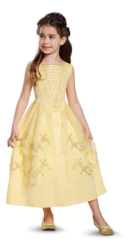 Disfraz Para Niña Bella Vestido Baile Real Disney Talla M