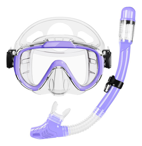 Juego De Snorkel, Equipo De Snorkel Seco Adultos, Lente...