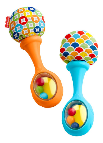 Fisher-price Baby Newborn Toys Rattle N Rock Maracas, Juego.