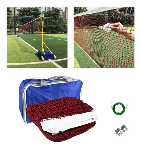Neta De Bádminton Red De Voleibol Instalación Fácil 4.1m