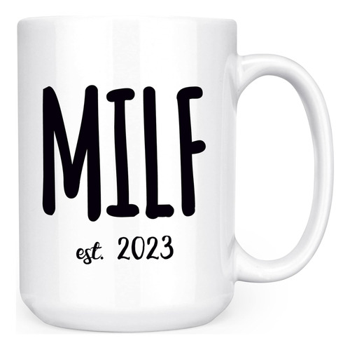 Búho Artesanal Milf Dilf Est. 2023 - New Parent - Taza De Té