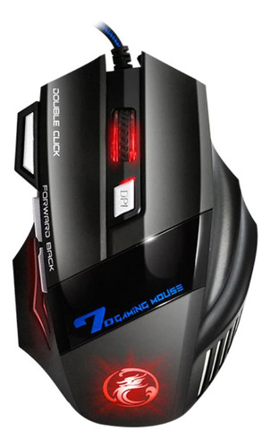 Mouse Gamer Laser X7 3200dpi Usb Led 7 Botões Pro T18