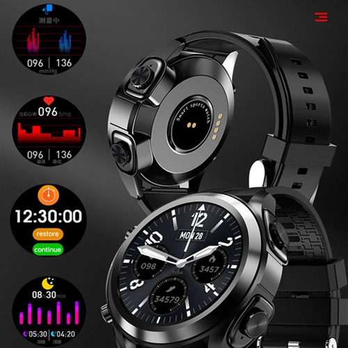 Reloj Deportivo Smart Watch Tws Audífono 2 En 1 Audífono