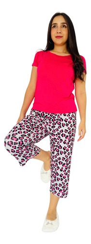 Pijama Capri Mujer Morning Y Camiseta