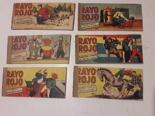 10 Revistas Rayo Rojo N° 188 A 197. Leer Descripcion