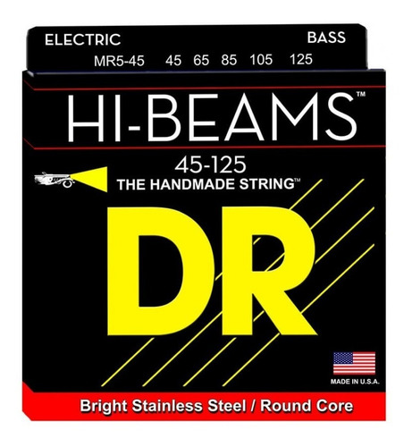 Cuerdas Bajo Eléctrico Hi-beam 5 Cuerdas Dr Strings Mr5-45