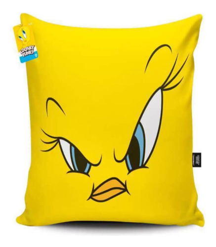 Almofada Piu Piu Zangado Looney Tunes 40x40cm Amarelo