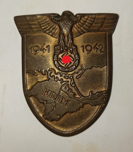 Antiguo Escudo Medalla Germana Batalla De Krimea! Ww2! Ofert