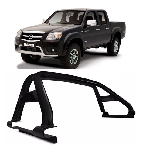 Barra Antivuelco O Roll Bar Negro Camioneta Mazda Bt50 