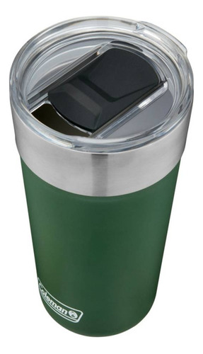 Vaso Termico Con Destapador Coleman ® Frio Calor 600ml Verde