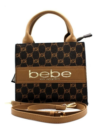 Bolsa Crossbody Café Para Mujer Marca Bebe E02-4064m