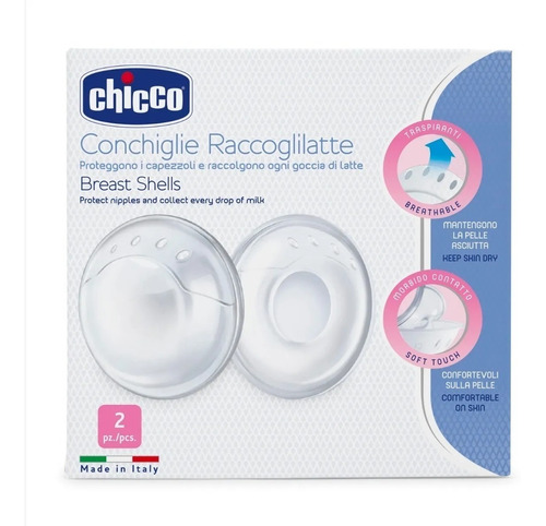 Cascos Casquillo Recogeleche Bebe Chicco Babymovil