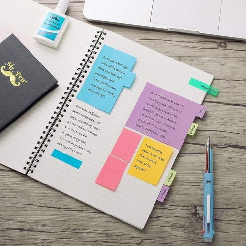 Juego De Notas Adhesivas Para La Escuela, Post It Para