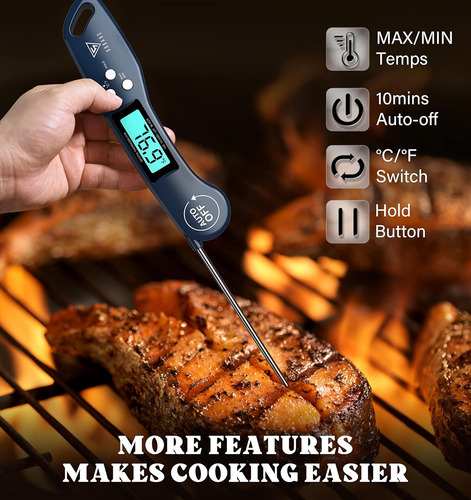 Doqaus Termómetro Digital Para Carne, Termómetro De Lectu...