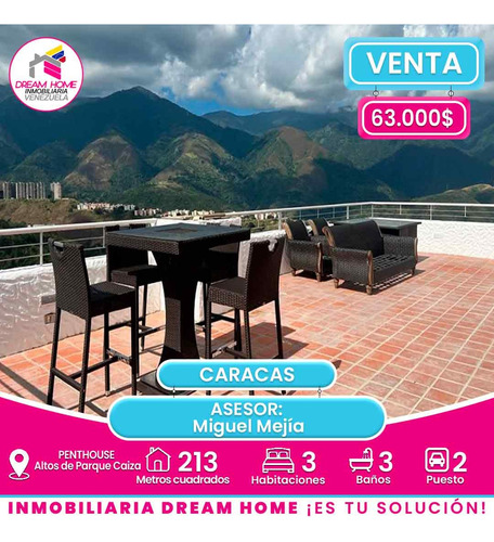 Penthouse En Venta Altos De Parque Caiza-caracas