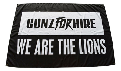 Imagen 1 de 1 de Bandera We Are The Lions -  Gunz For Hire