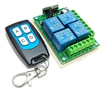 Comprar Modulo Radio Frecuencia Rf 4 Canales Con Rele Y Control
