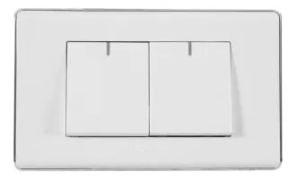 comprar Interruptor Apagador Doble Moderno Blanco