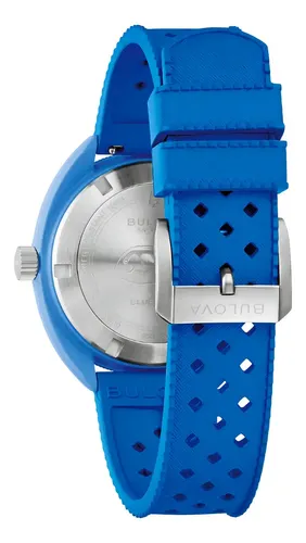 Relógio masculino Bulova Blue Tang Fish Snorkel 98b445, pulseira