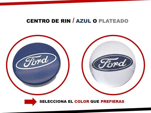 Kit De 4 Centros De Rin Ford Edge  2015-2017 54 Mm