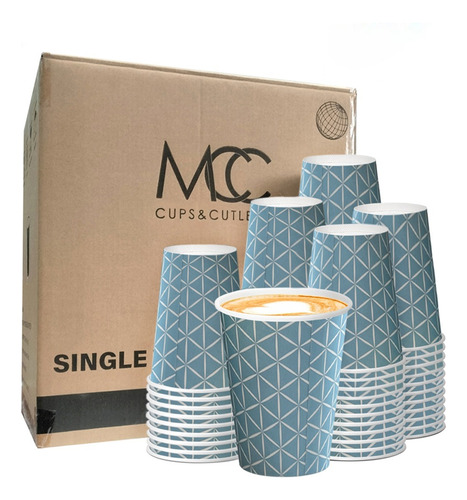 Vaso Desechable De Papel Para Café 12oz, Caja Con 1000 Pzas