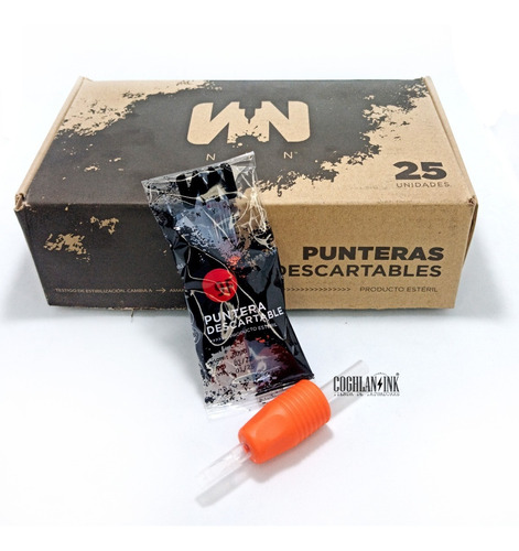 Imagen 2 de 9 de Tattoo Punteras Nyn Cajax25unid Surtida Tatuajes Tatuar