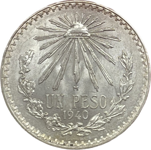 Moneda Peso Resplandor 1940, Plata 720