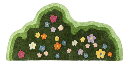 Alfombra Decorativa Alfombra De Flores Estética Moderna