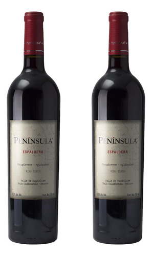 Pack De 2 Vino Tinto L.a. Cetto Peninsula Espaldera 750 Ml