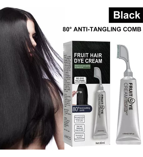 Creme De Tintura De Cabelo Com Plantas E Frutas Naturais