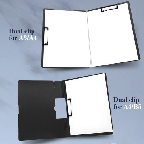 V 3pc A4 Board Clip Folder Clipboard Clipboard Suprimentos D