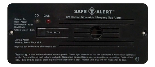 Alarma Lp/co Safe-t-alert 35-742-bl - 12v, Montaje