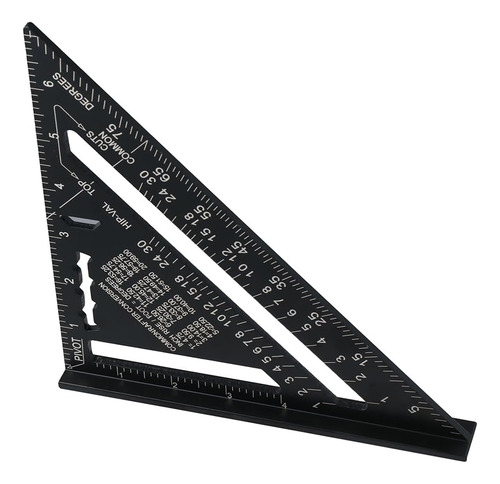 Urjumpea 7 Institución Regla Triangular De Techo 90 ° Ruler