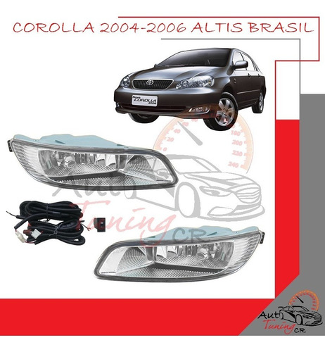 Halogenos Toyota Corolla Altis 2004-2006 Brasileño