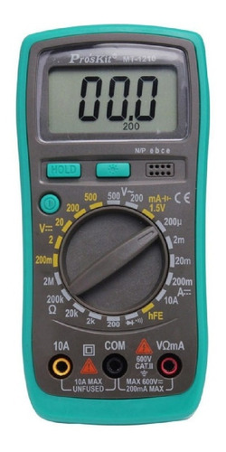 Multimetro Digital Tester 3 1/2 Proskit Mt-1210 - Soultec