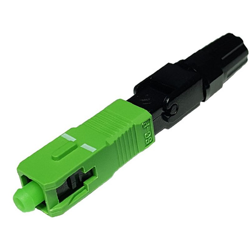 Conector Óptico Sc Apc Sm Verde Pré Polido Fibra Óptica Ftth