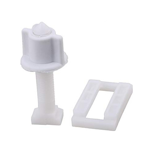 Tapa De Asiento De Inodoro Rectangular De Plástico Bla...